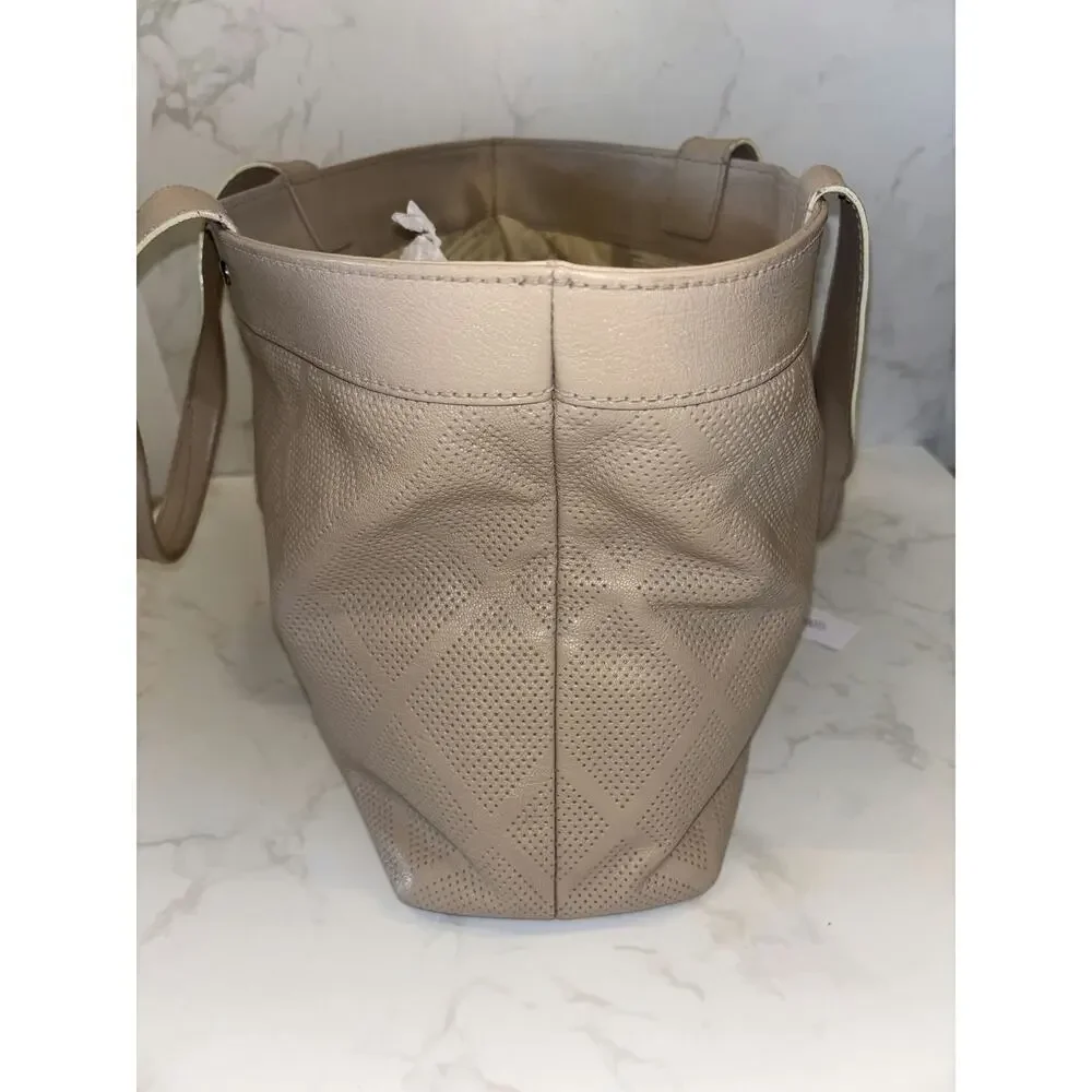 Chanel Beige Quilted Tote Bag - Excellent Condition